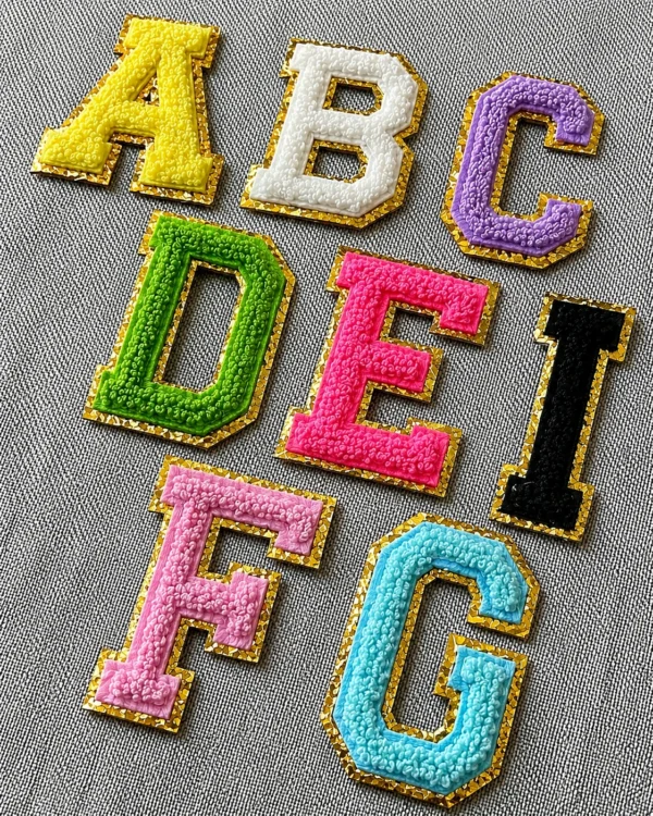 Custom Letter Patches USA | Varsity & Embroidered Patches