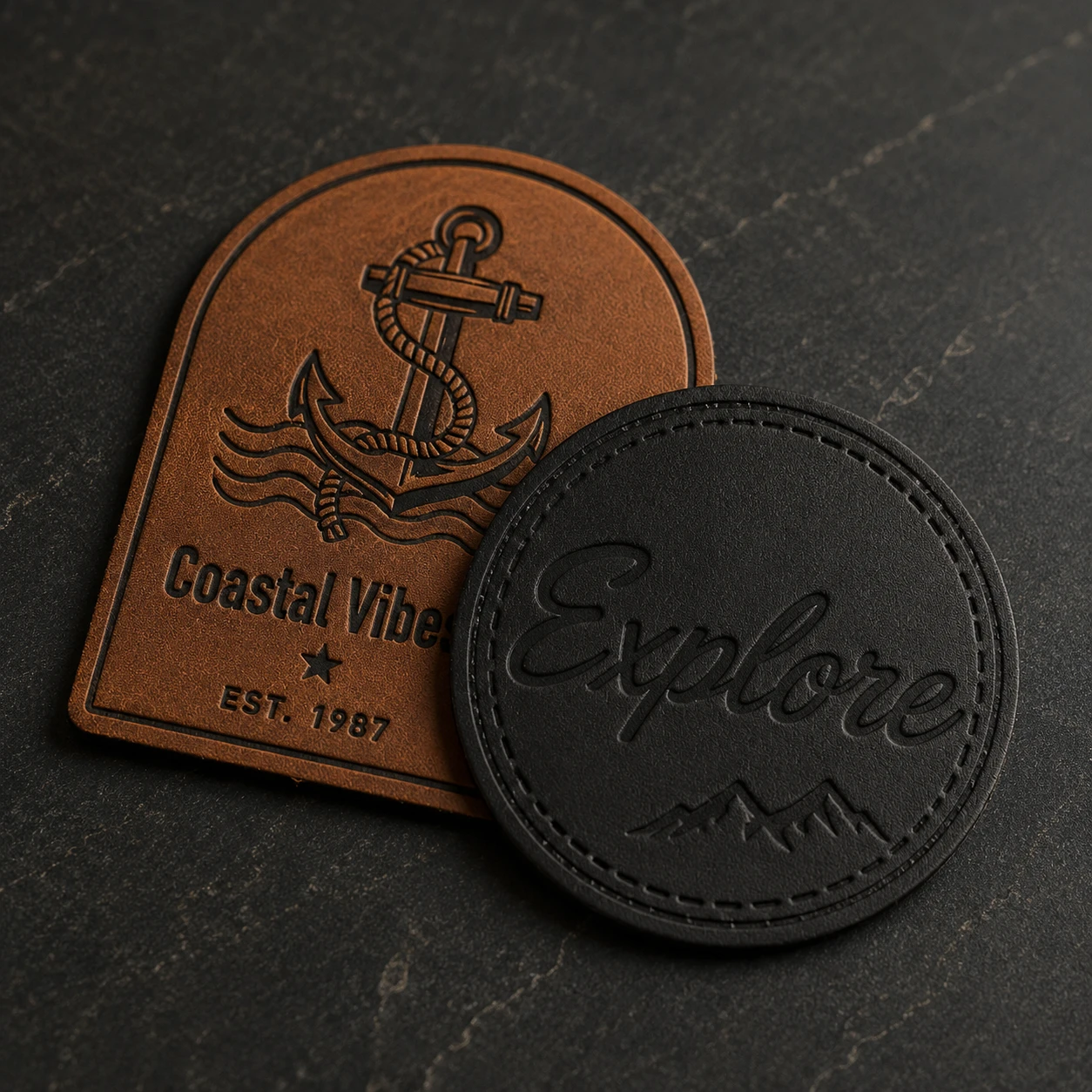 Leather Tag Patches