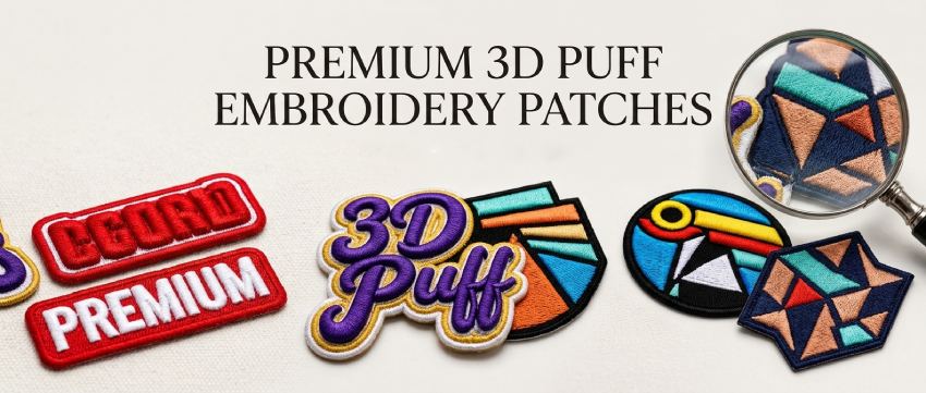 3D puff embroidery patches