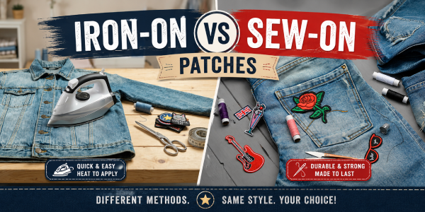 Iron-On vs Sew-On Patches
