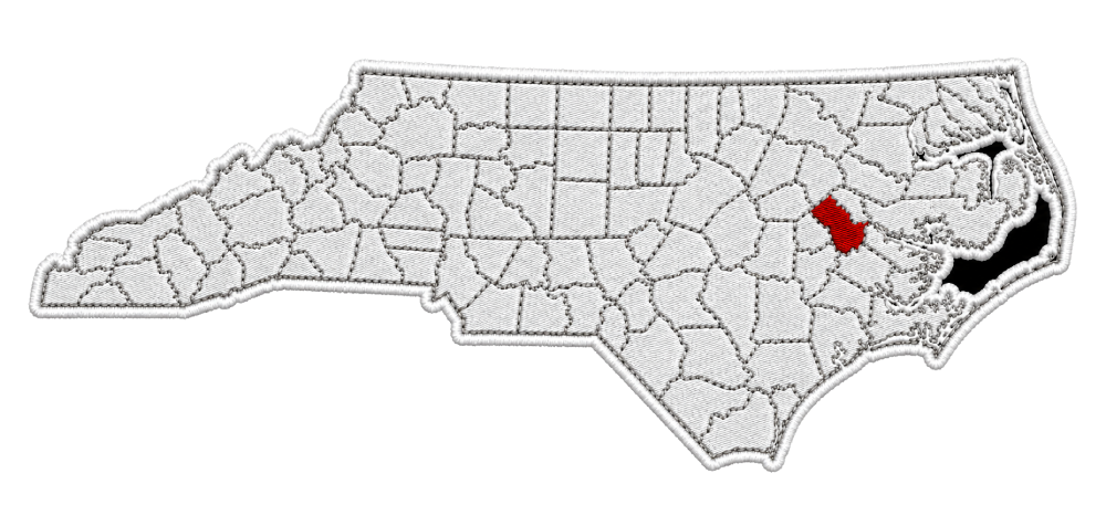 North Carolina Map on patch