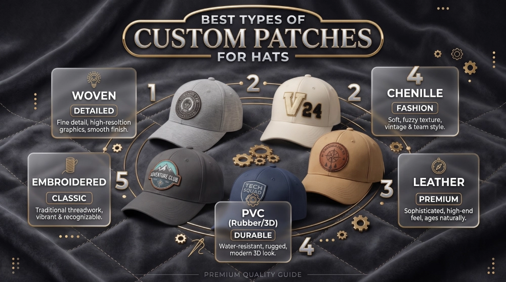 Best Types of Custom Patches for Hats